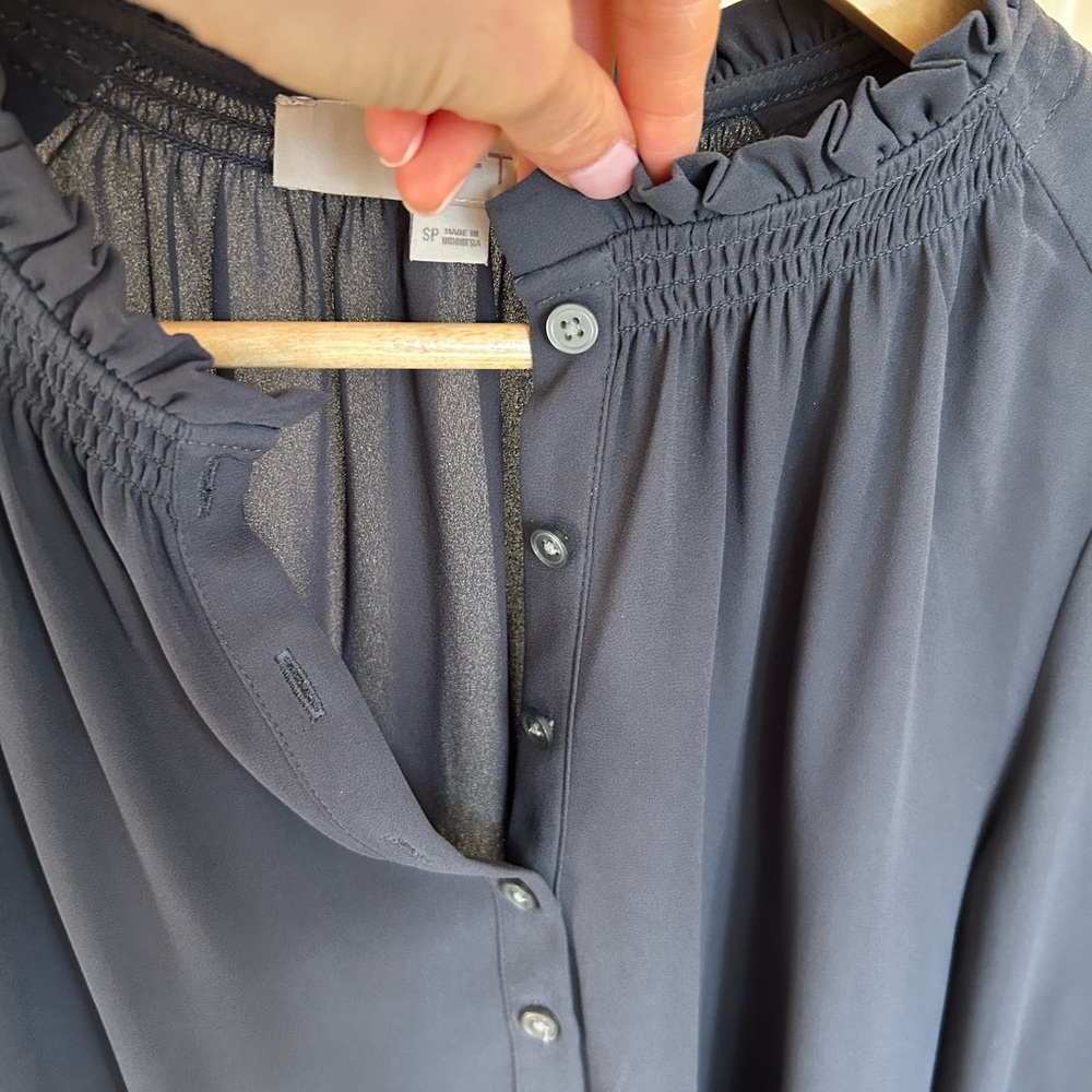 Women’s Dark Grey/Blue Loft Blouse